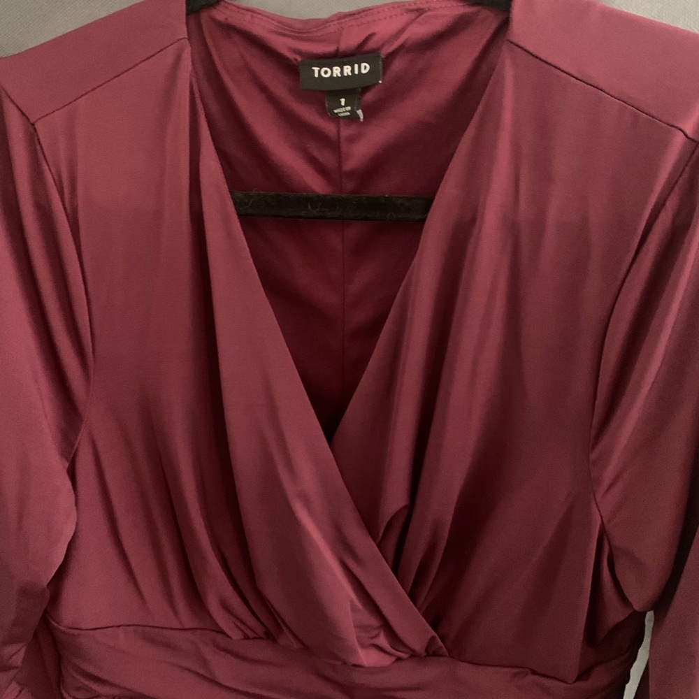 Torrid burgundy dress